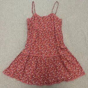 Aeropostale Floral Babydoll Dress Pink Size XS